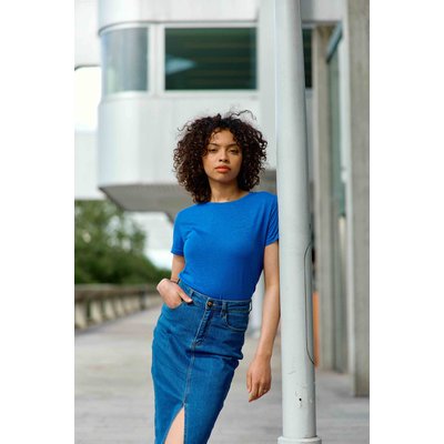 T-shirt manches courtes col rond uni ELVA LA PETITE ETOILE