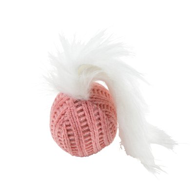 Balle pour Chat en Tissu avec Plume - Jouet Stimulant et Doux - Anti-Stress et Ludique DOUCEUR D'INTÉRIEUR