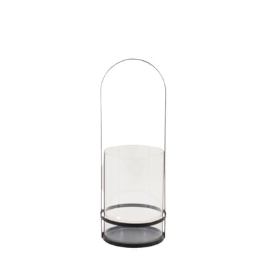Lanterne en métal et verre 30x10cm ORNAMI