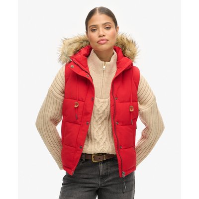 Doudoune longue femme capuche fausse fourrure La Redoute