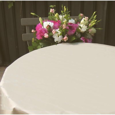 Nappe enduite ronde ou ovale UNI 2 FLEUR DE SOLEIL