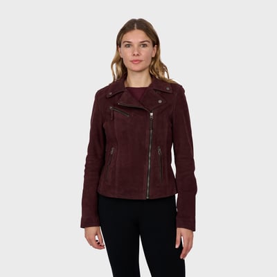 Blouson en cuir à coupe slim CLIPS OAKWOOD