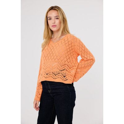 Pull ajouré à manches longues YOLANDE ARTLOVE