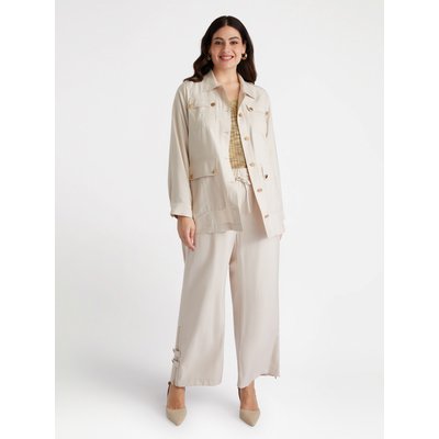 Veste/chemise légère avec maxi poches, col, passants pour les épaules FIORELLA RUBINO
