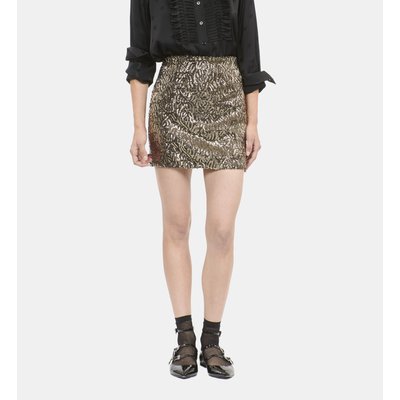 Jupe courte doree La Redoute