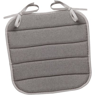 Galette de chaise outdoor chinée plate polyester unie C DESIGN HOME TEXTILE