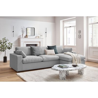 Canapé d'angle fixe 4 places en tissu, BELAIR BOBOCHIC