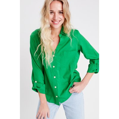 Chemise manches longues contenant du lin CACHE CACHE