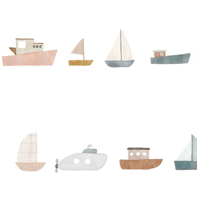 Sticker frise murale Bateaux MIMI'LOU