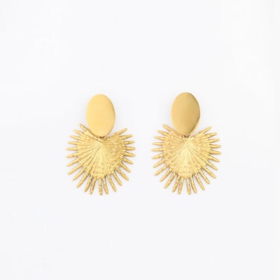 Boucles d'oreilles piecette en acier inoxydable BALABOOSTE