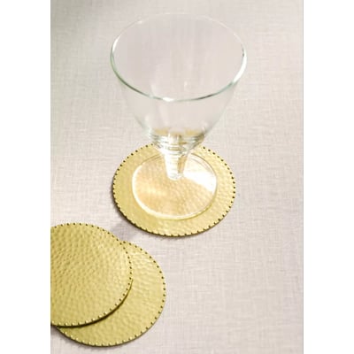 Sous-verre en acier inoxydable texturés MANGO HOME