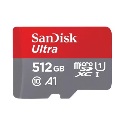 Carte Micro SD 512Go Ultra Micro SD + SD Adapter SANDISK
