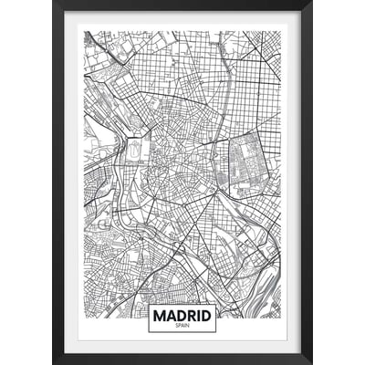 Affiche graphique madrid spain HEXOA