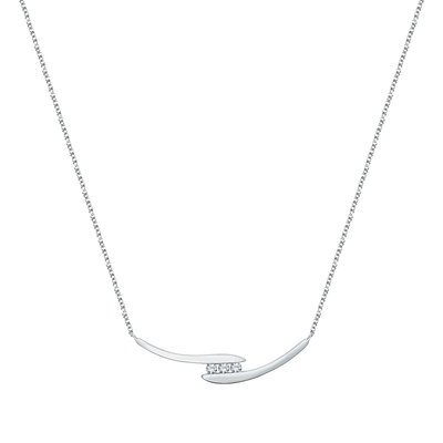 Collier en argent 925 et oxyde de zirconium CLEOR