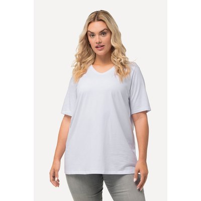 T-shirt à manches courtes et col en V. Coupe ULLA POPKEN