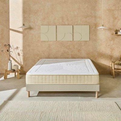 Ensemble Matelas Mémoire de forme + Sommier Bois SYMPHONIE 2.0 NUIT DE COTON
