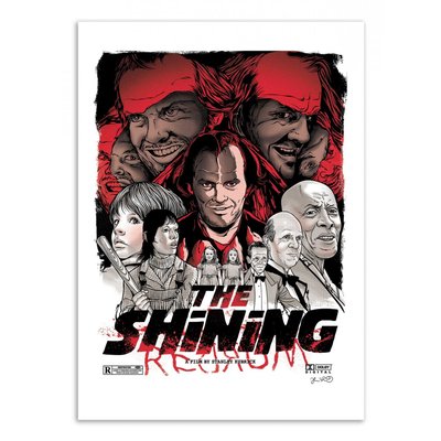 Affiche d’art 50 x 70 cm - The Shining -  Joshua Budich WALL EDITIONS