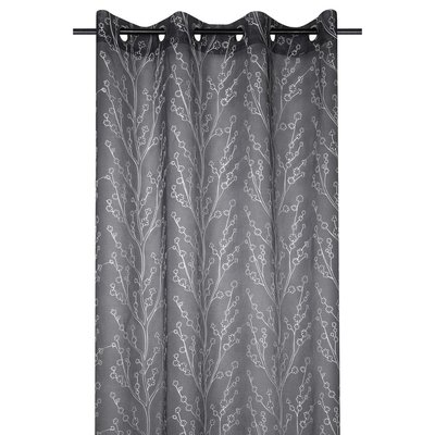 Voilage À Œillets   Eulalie Anthracite DECORATIE