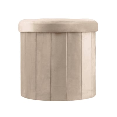Pouf coffre en velours 38cm ORNAMI