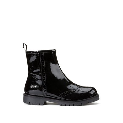 Ботинки на молнии из лакированной кожи LA REDOUTE COLLECTIONS