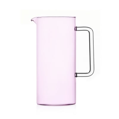 Carafe à eau design droite verre  Tube ICHENDORF