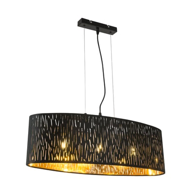 Suspension ovale en velours ajouré TUXON GLOBO LIGHTING