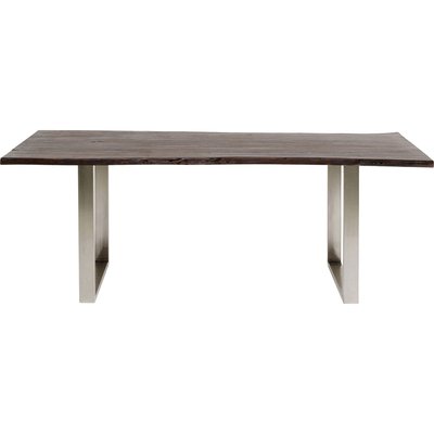 Table Harmony 180x90cm noyer chrome KARE DESIGN