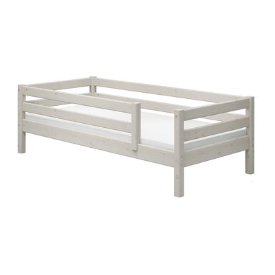 Lit simple avec barrière de sécurité pin massif FLEXA
