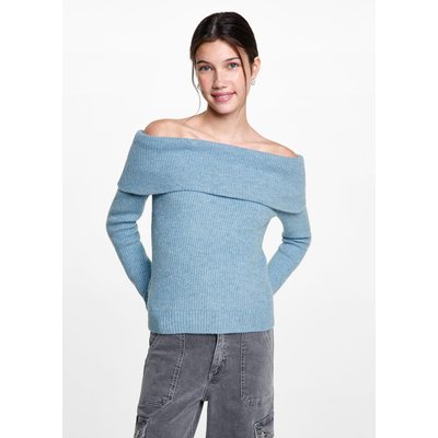 Pull maille épaules dénudées MANGO TEEN
