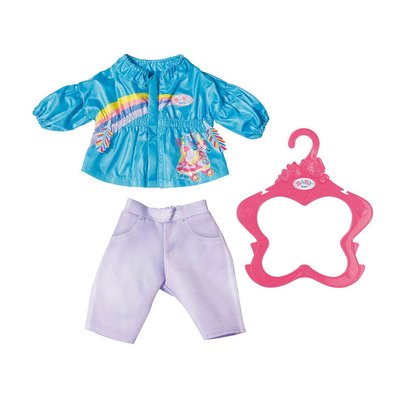 Baby Born Vêtement de poupée 43 cm Costume de Loisirs turquoise ZAPF CREATION