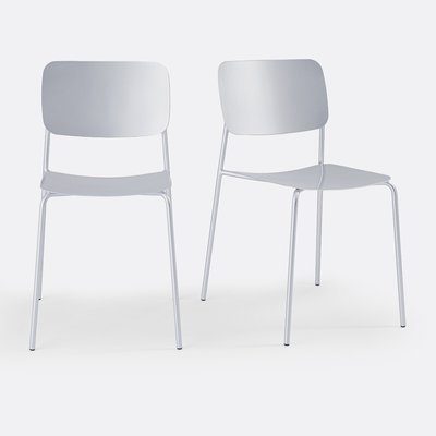 Lot de 2 chaises métal acier, Urbani LA REDOUTE INTERIEURS