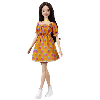 Barbie - barbie fashionistas robe orange - poupée mannequin - dès 3 ans BARBIE