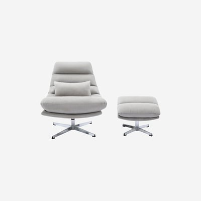 Fauteuil droit polyester ODERZO HABITAT