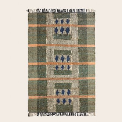 Tapis de sol en Tissage graphique en coton et jute  ANDONI MADURA