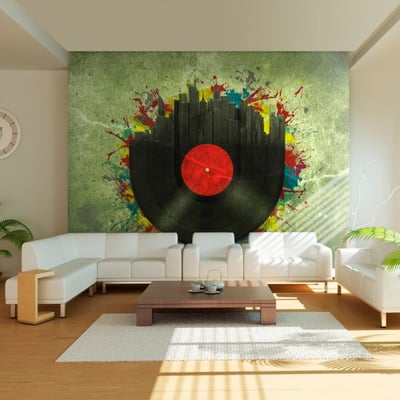 Papier peint intissé panoramique Hobby Colorful melodies of the city EDEN