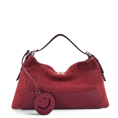 Sac Hobo en cuir grainé et croûte de cuir HARVEY SUEDE OH MY BAG