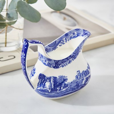 Blue Italian Cream Jug SPODE