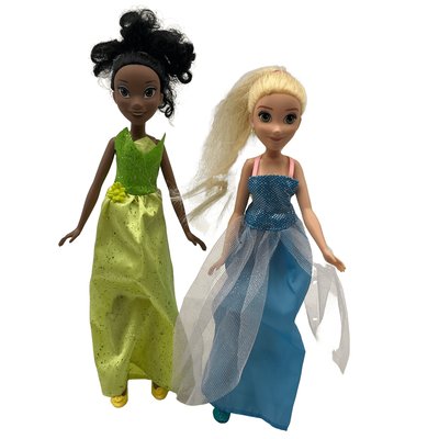 Poupées Princesses Tiana et Elsa Disney - Bon état HASBRO
