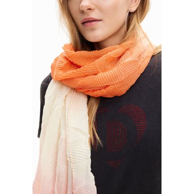 Desigual - Foulard rectangulaire plissé dégradé DESIGUAL