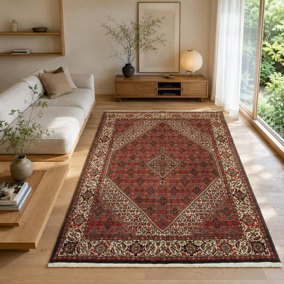 Tapis d'orient, motif oriental, noué main en laine, BIDJAR 3 UN AMOUR DE TAPIS