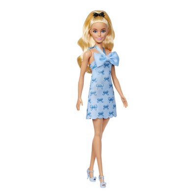Barbie Fashionistas  Poupee Robe Dos Nu Bleu Layette MATTEL