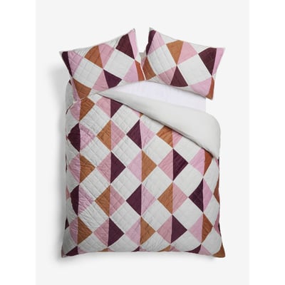 Housse de couette et taie en velours NEXT