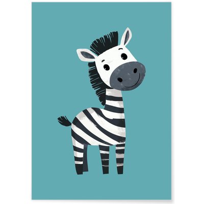 Affiche Petit Zèbre L'AFFICHERIE