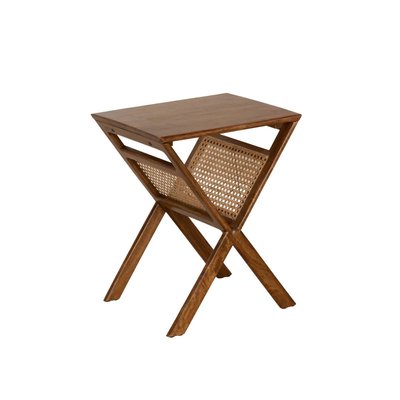 Porte revue en bois de manguier et cannage  CHARLINE MADE IN MEUBLES 