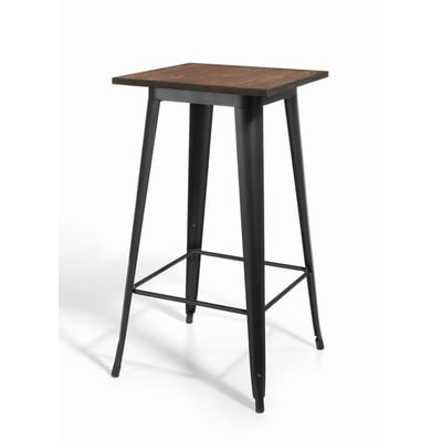 Table haute en métal et BOIS, MEET HISPANOHOGAR