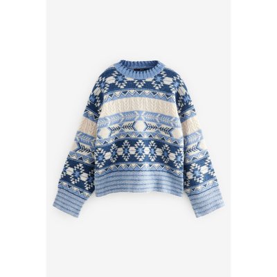 Pull décontractée douce à motif aztèque NEXT