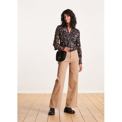 Jean large en coton biologique taille haute LA FEE MARABOUTEE