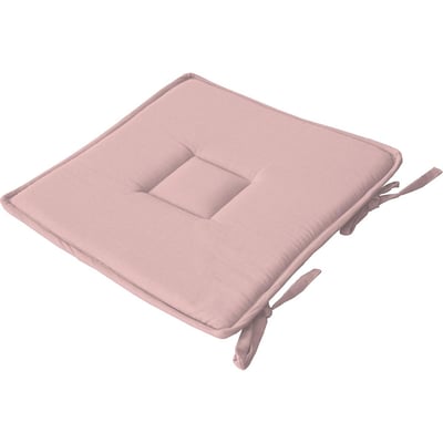 Galette de chaise plate en coton avec liens PANAMA TOILINUX