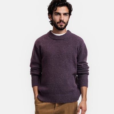 Pull col rond en grosse maille LA REDOUTE COLLECTIONS