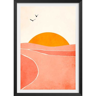 Affiche graphique ""danse avec le soleil"" HEXOA